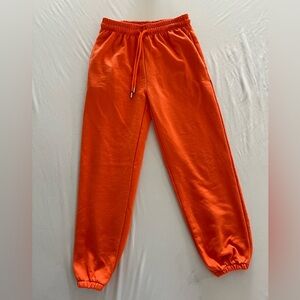 Simgahuva Orange Jogger Sweatpants – Size M